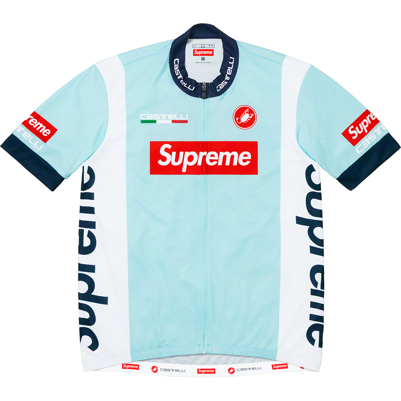 トップスsupreme Castelli Cycling Jersey 水色 Mサイズ - Tシャツ ...