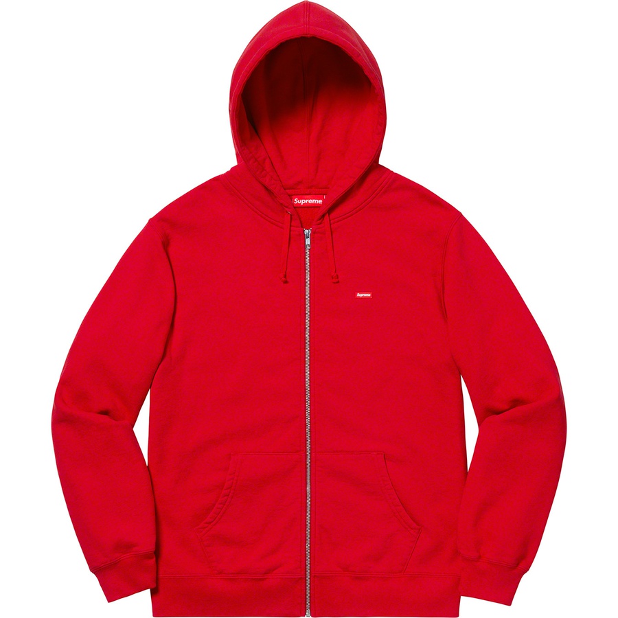 Details on Small Box Zip Up Sweatshirt Red from spring summer
                                                    2019 (Price is $158)