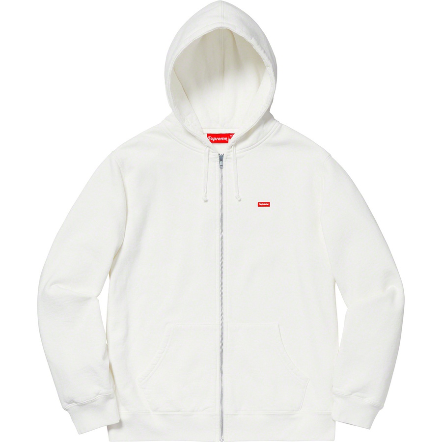 Details on Small Box Zip Up Sweatshirt White from spring summer
                                                    2019 (Price is $158)