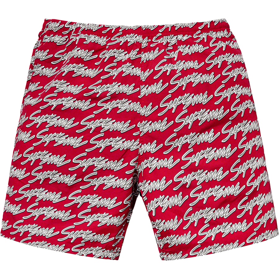 Details on Signature Script Logo Water Short Red from spring summer
                                                    2019 (Price is $118)