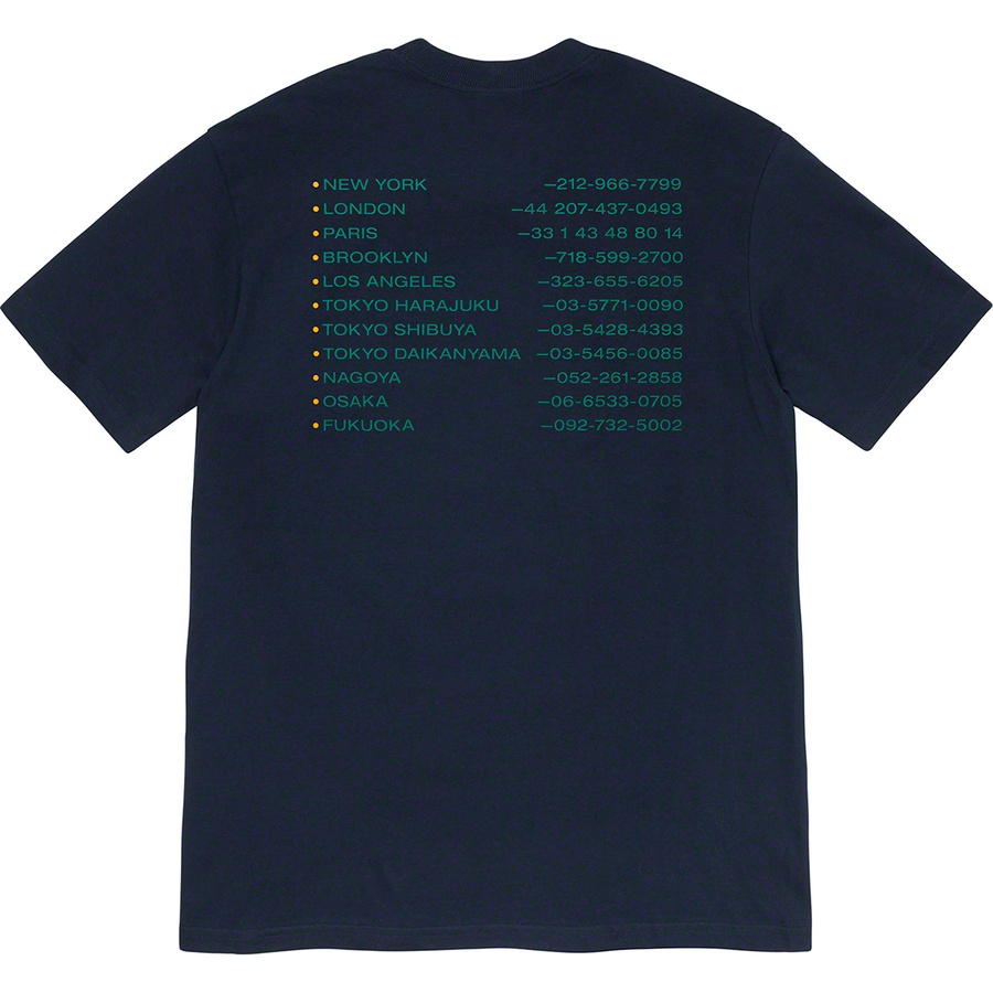 Details on New Shit Tee Navy from fall winter
                                                    2019 (Price is $38)