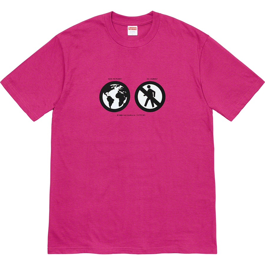 Details on Save The Planet Tee Magenta from fall winter
                                                    2019 (Price is $38)