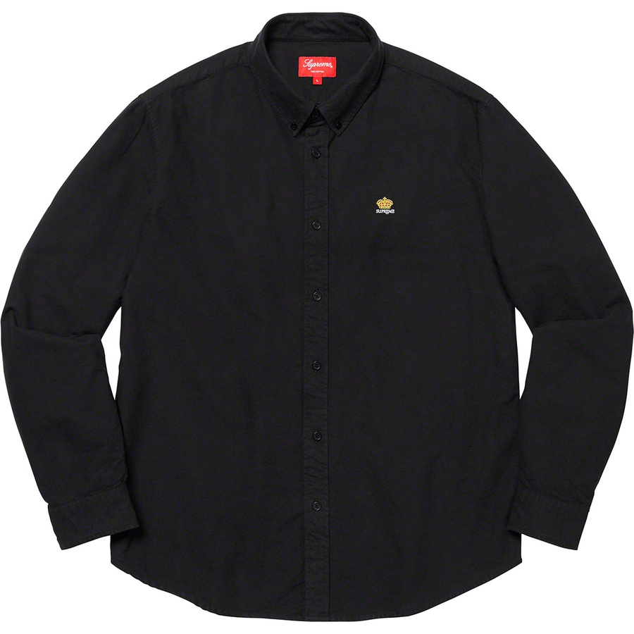Details on Flannel Oxford Shirt Black from fall winter
                                                    2019 (Price is $128)