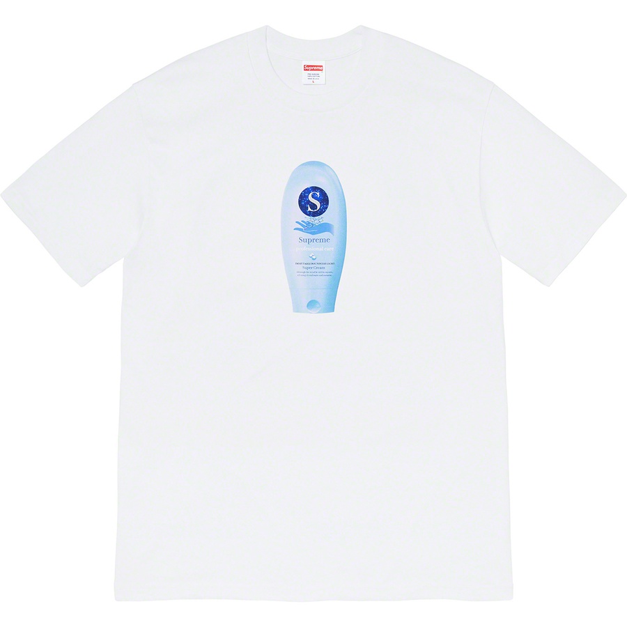Details on Super Cream Tee White from fall winter
                                                    2019 (Price is $38)