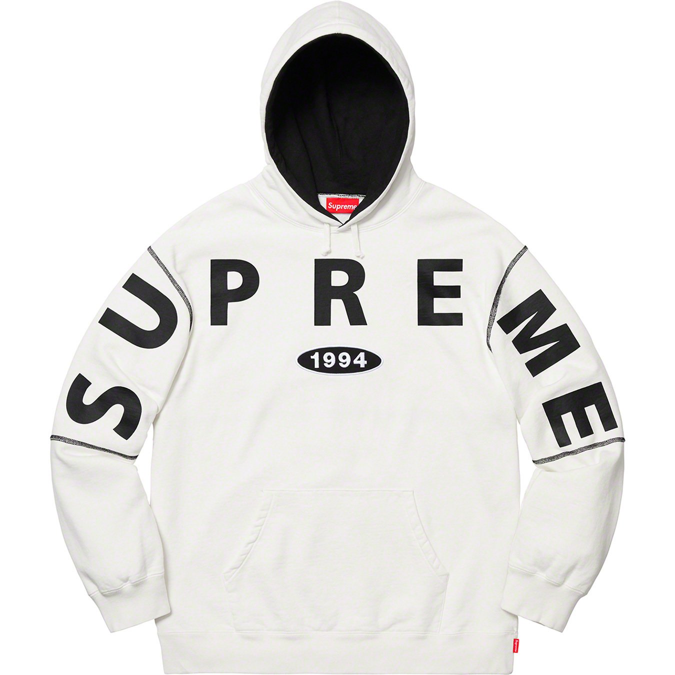 【M】Supreme 19FW Spread Logo Hooded B/G