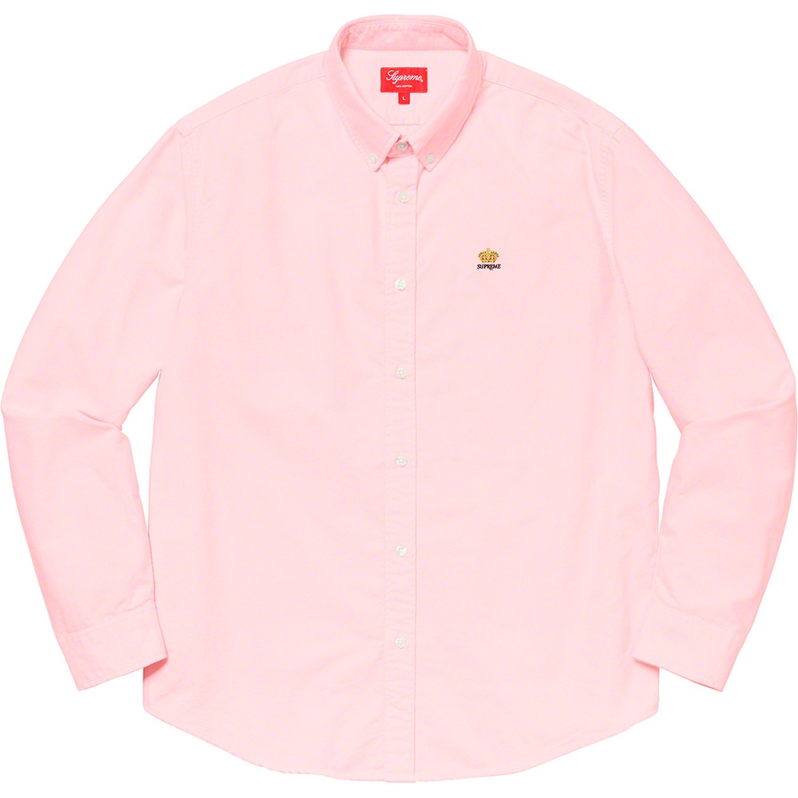 Details on Flannel Oxford Shirt Pink from fall winter
                                                    2019 (Price is $128)