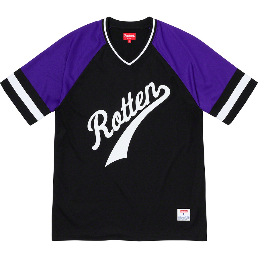 Details on Rotten Baseball Top Black from fall winter
                                                    2019 (Price is $98)