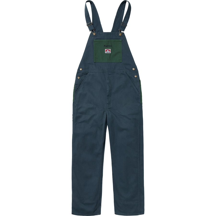 Details on Supreme Ben Davis Overalls Navy from fall winter
                                                    2019 (Price is $188)