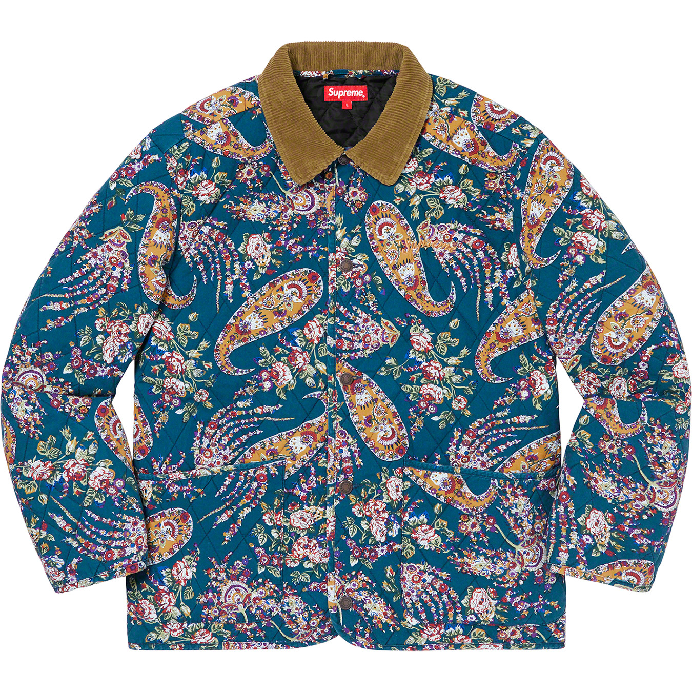 Supreme Quilted Paisley Jacket XL