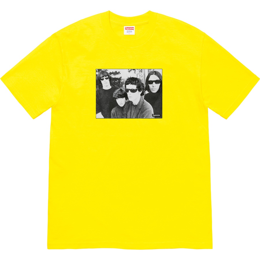 Details on Supreme The Velvet Underground Tee Yellow from fall winter
                                                    2019 (Price is $48)