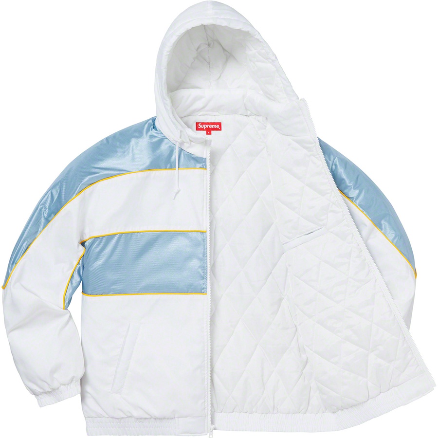 Details on Sports Piping Puffy Jacket White from fall winter
                                                    2019 (Price is $198)