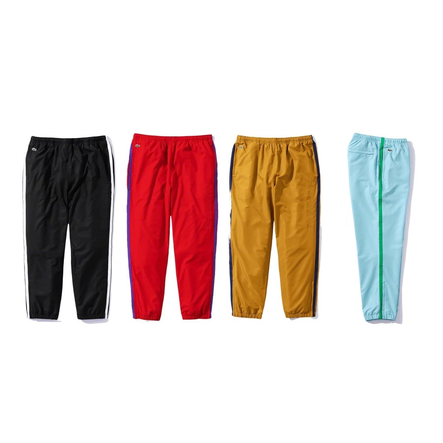 Details on Supreme LACOSTE Track Pant from fall winter
                                            2019 (Price is $148)