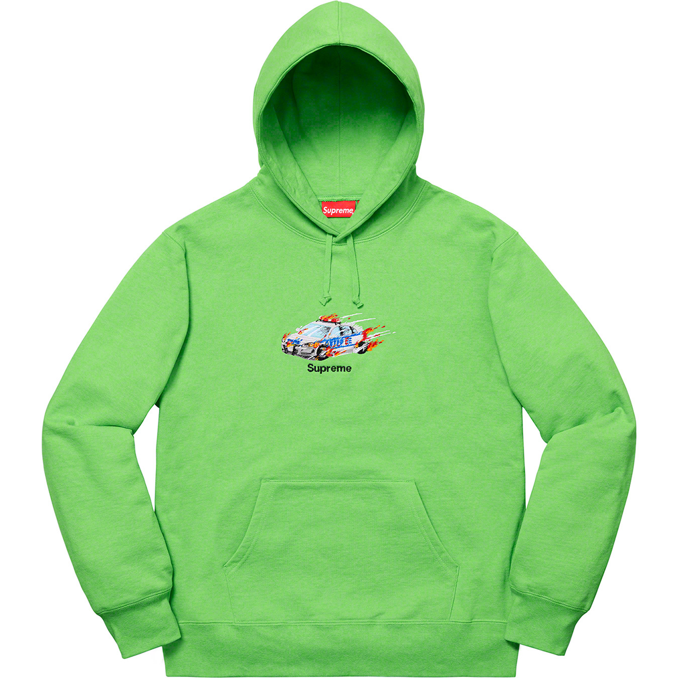 Supreme Cop Car Hooded Sweatshirt XL 緑