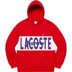 supreme lacoste hooded sweatshirt
