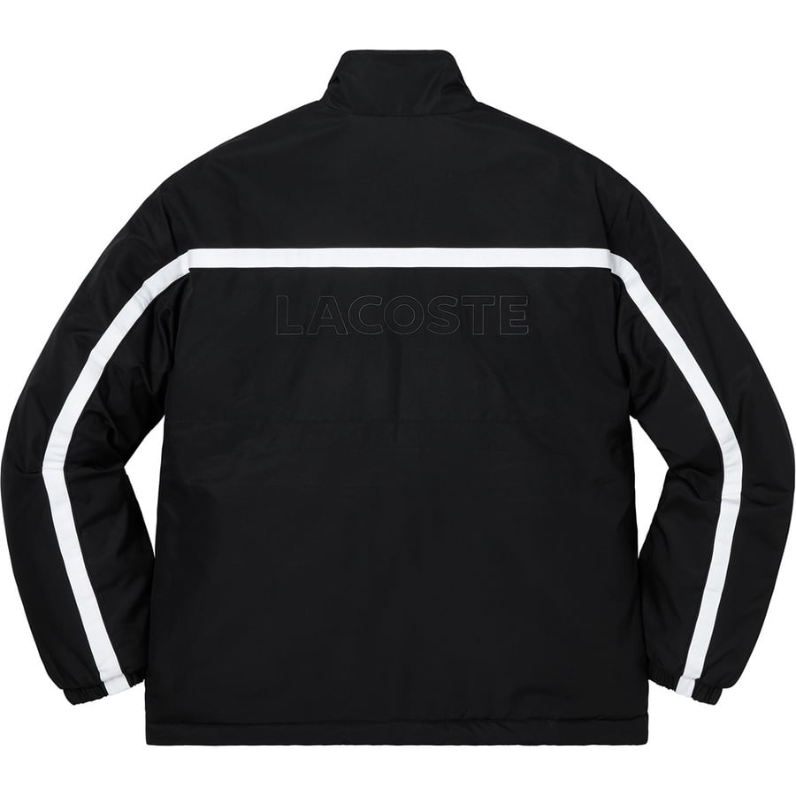 Details on Supreme LACOSTE Puffy Half Zip Pullover Black from fall winter
                                                    2019 (Price is $218)