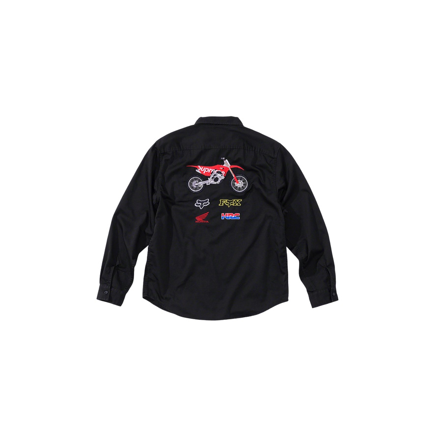 Details on Supreme Honda Fox Racing Work Shirt  from fall winter
                                                    2019 (Price is $148)