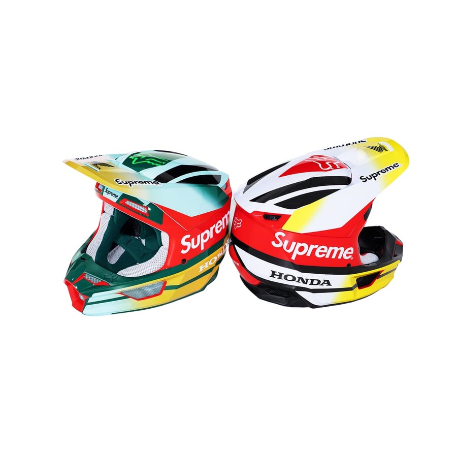 Details on Supreme Honda Fox Racing V1 Helmet from fall winter
                                            2019 (Price is $258)