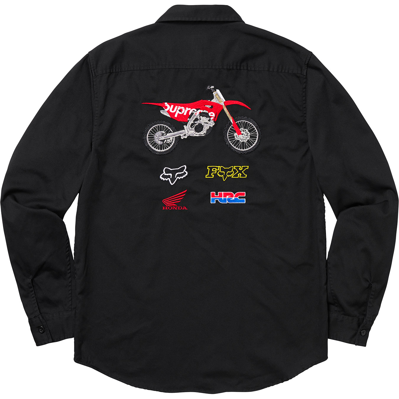 Supreme Honda Racing Work Shirt M Black-
