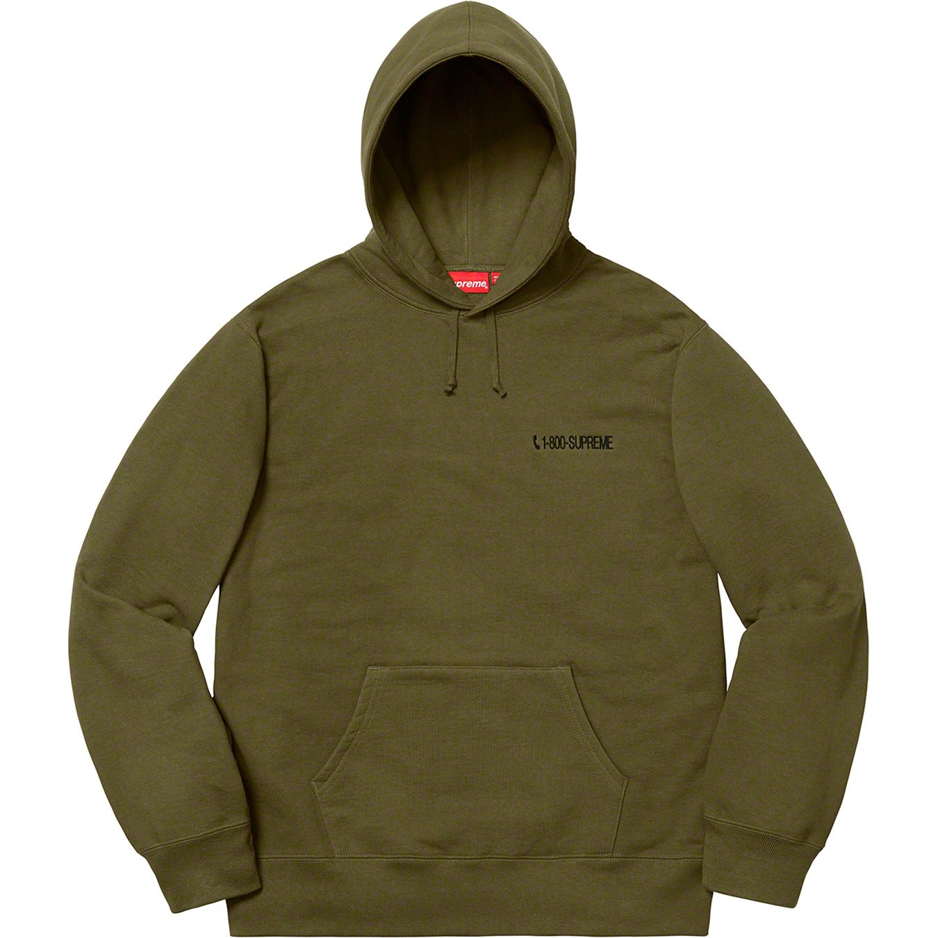 Supreme 1-800 Hooded Sweatshirt L box
