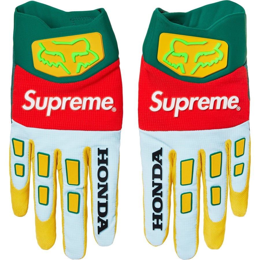 Gloves Supreme Fox Racing Multicolor Game on his account Instagram