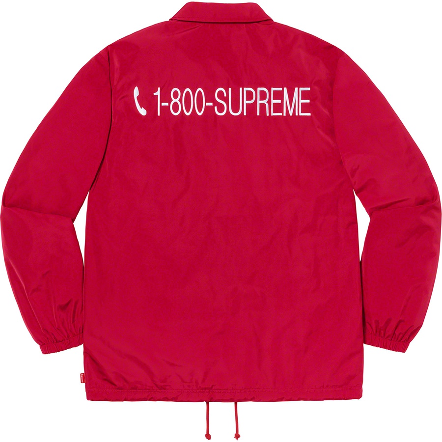 Details on 1-800 Coaches Jacket Red from fall winter
                                                    2019 (Price is $148)