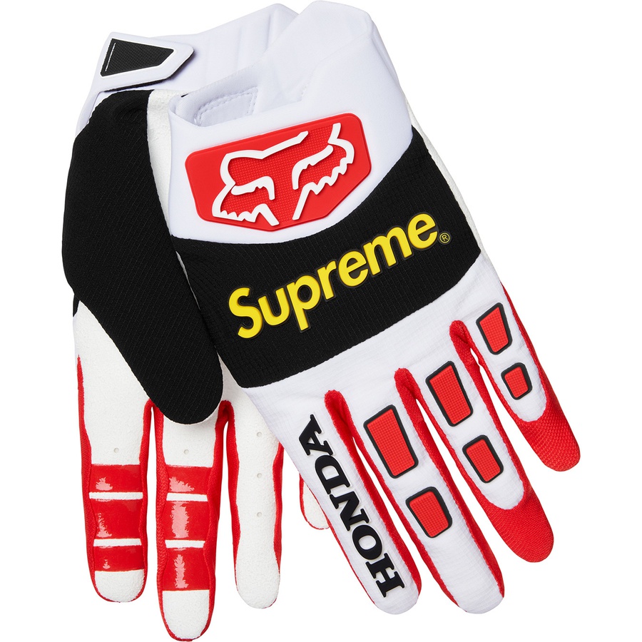 Details on Supreme Honda Fox Racing Gloves Red from fall winter
                                                    2019 (Price is $88)