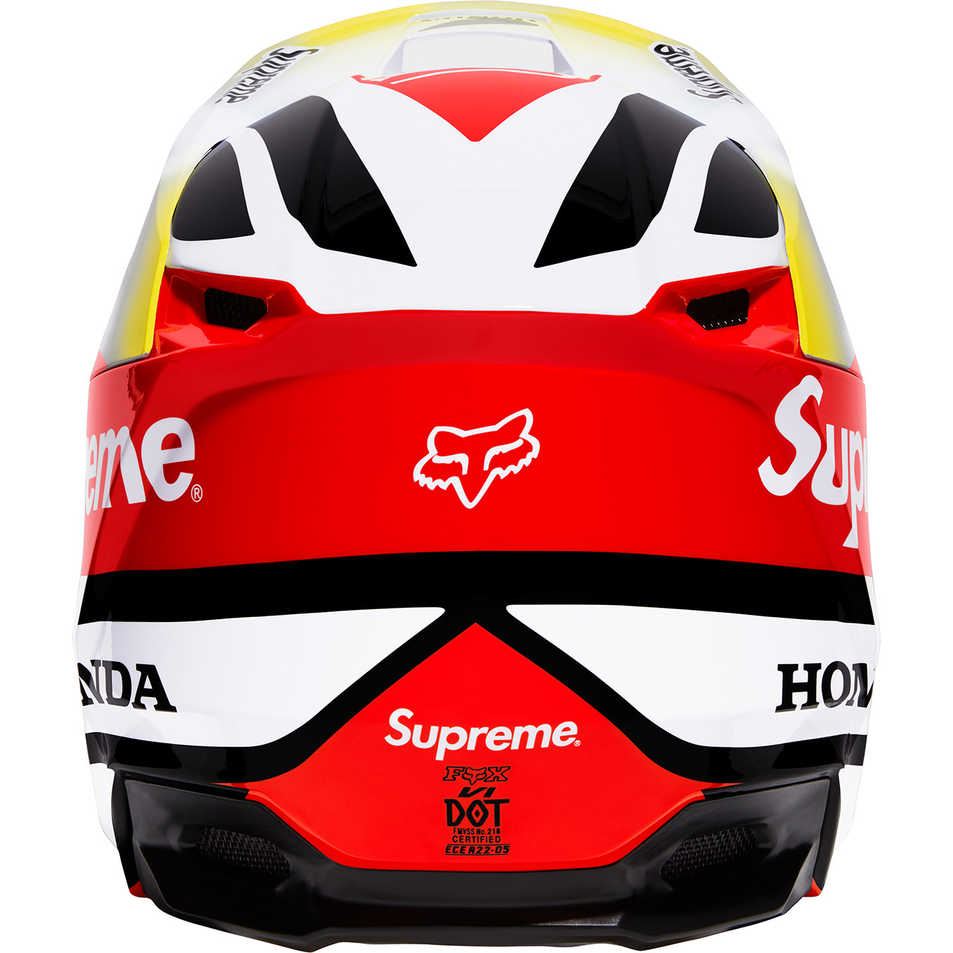 【L】Supreme Honda Fox Racing Helmet Red