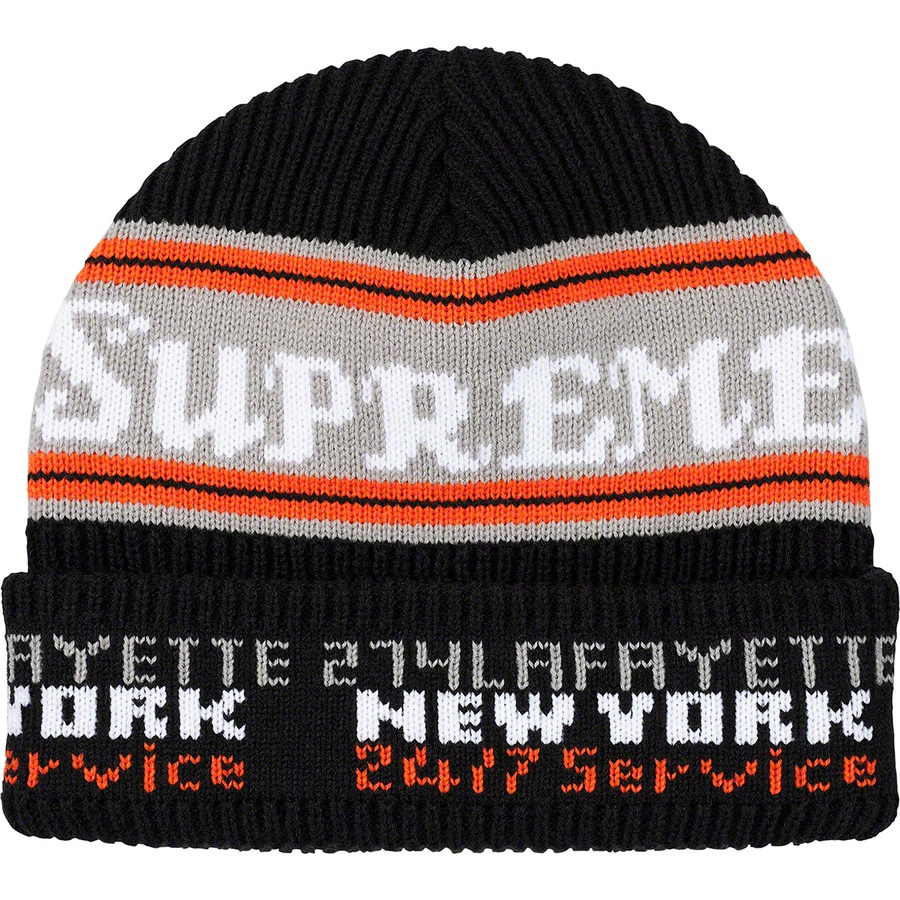 Details on Service Beanie Black from fall winter
                                                    2019 (Price is $36)