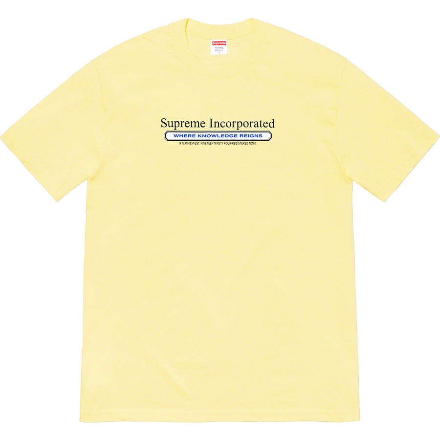 Details on Inc. Tee Pale Yellow from fall winter
                                                    2019 (Price is $38)
