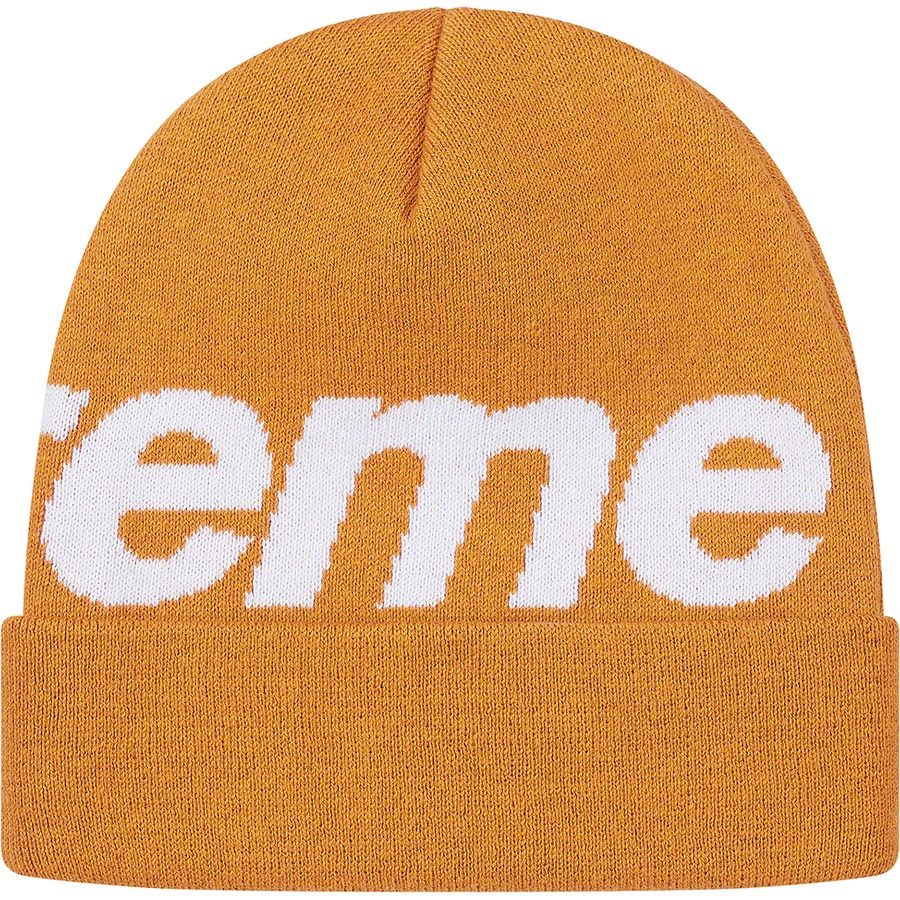 Details on Big Logo Beanie Dark Gold from fall winter
                                                    2019 (Price is $40)