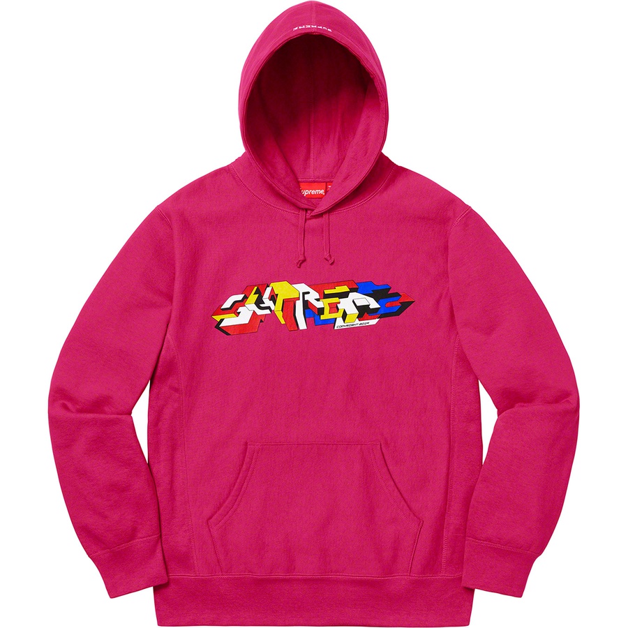 Details on Delta Logo Hooded Sweatshirt Fuchsia from fall winter
                                                    2019 (Price is $158)