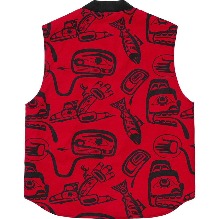 Details on Haida Work Vest Red from fall winter
                                                    2019 (Price is $158)