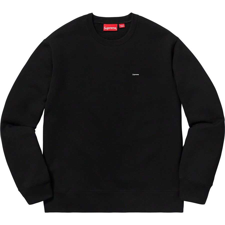 Details on Small Box Crewneck Black from fall winter
                                                    2019 (Price is $138)