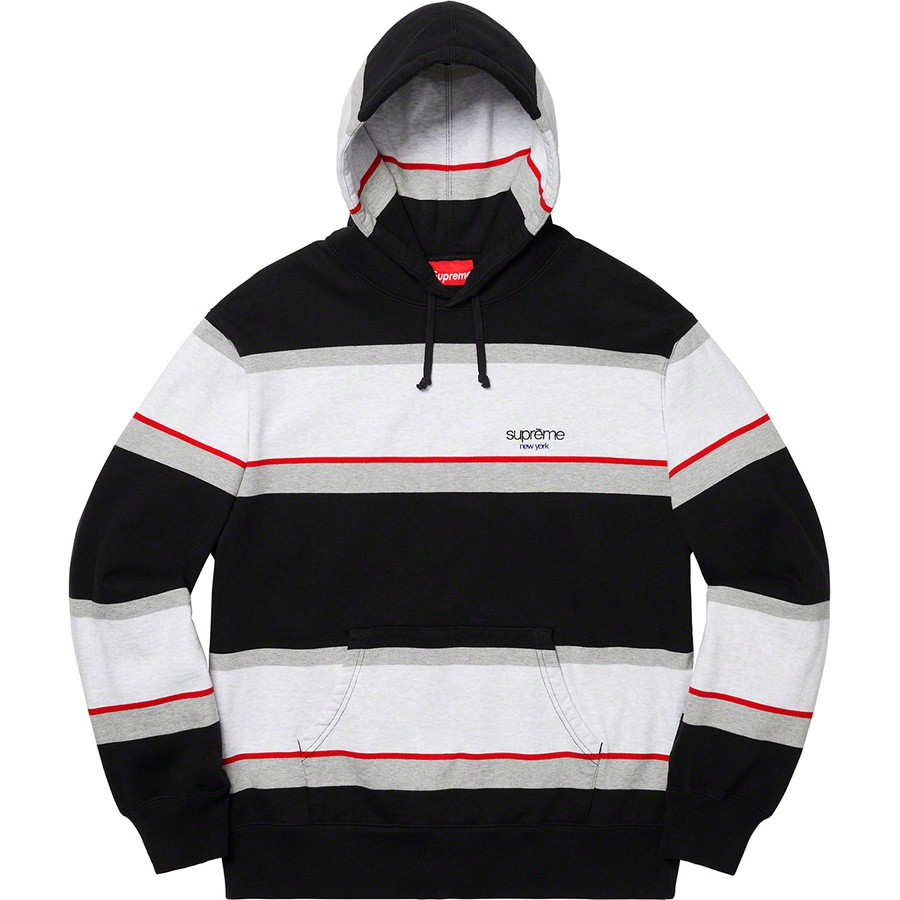 Details on Stripe Hooded Sweatshirt Black from fall winter
                                                    2019 (Price is $158)