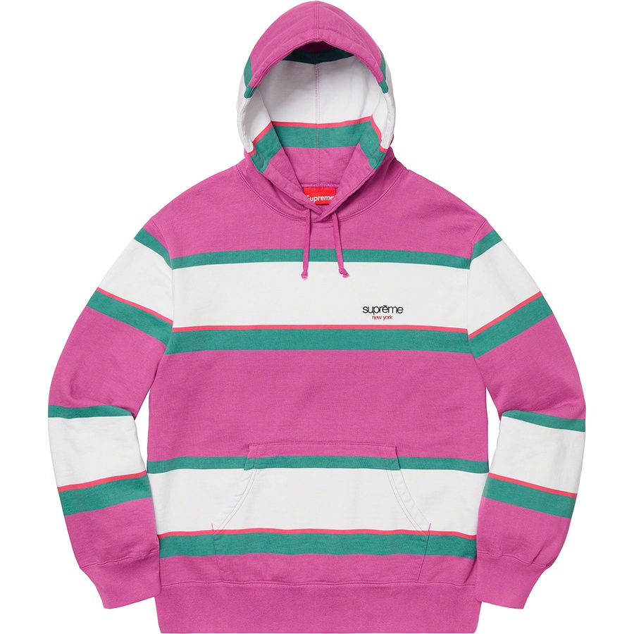 Details on Stripe Hooded Sweatshirt Dusty Magenta from fall winter
                                                    2019 (Price is $158)