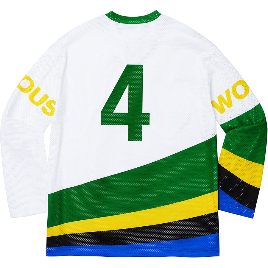 Details on Crossover Hockey Jersey White from fall winter
                                                    2019 (Price is $118)