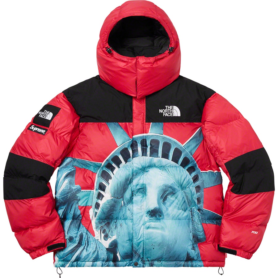 Supreme®/The North Face® Statue of Liberty Baltoro Jacket Red