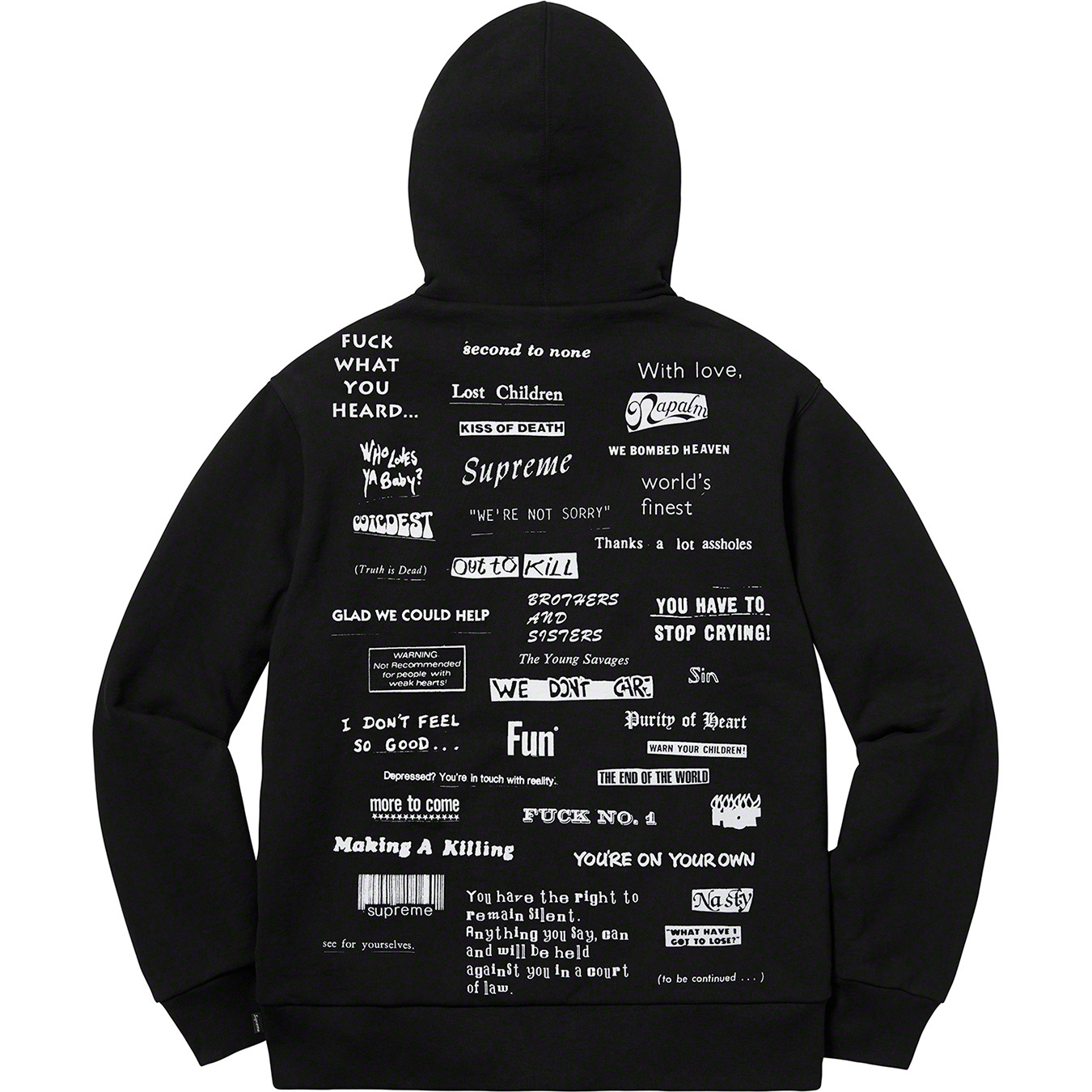 Supreme Stop Crying Hooded パーカー M