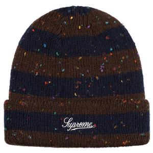 supreme stripe speckle beanie black | signalstationpizza.com