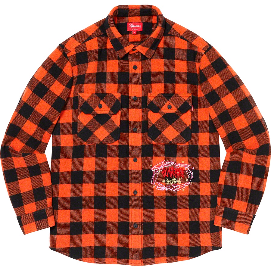 Details on 1-800 Buffalo Plaid Shirt Orange from fall winter
                                                    2019 (Price is $138)