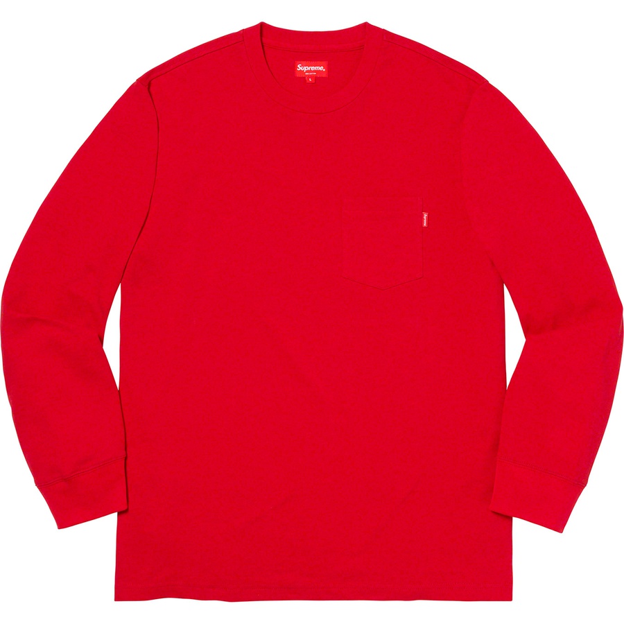 Details on L S Pocket Tee Red from fall winter
                                                    2019 (Price is $78)