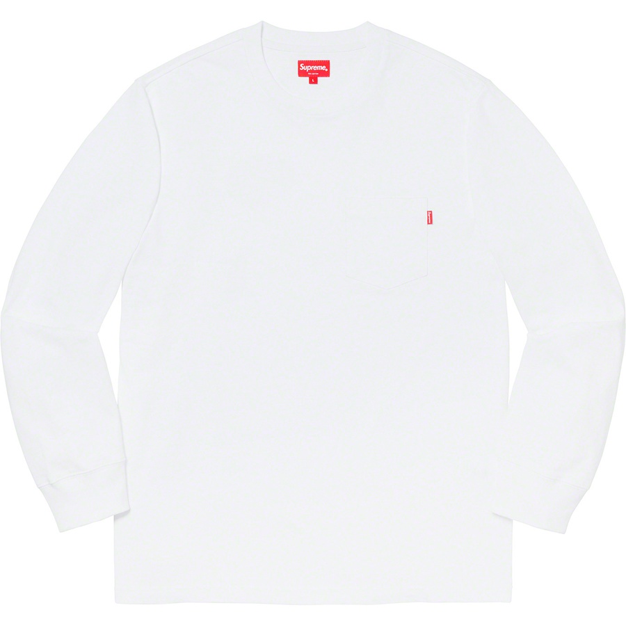 Details on L S Pocket Tee White from fall winter
                                                    2019 (Price is $78)