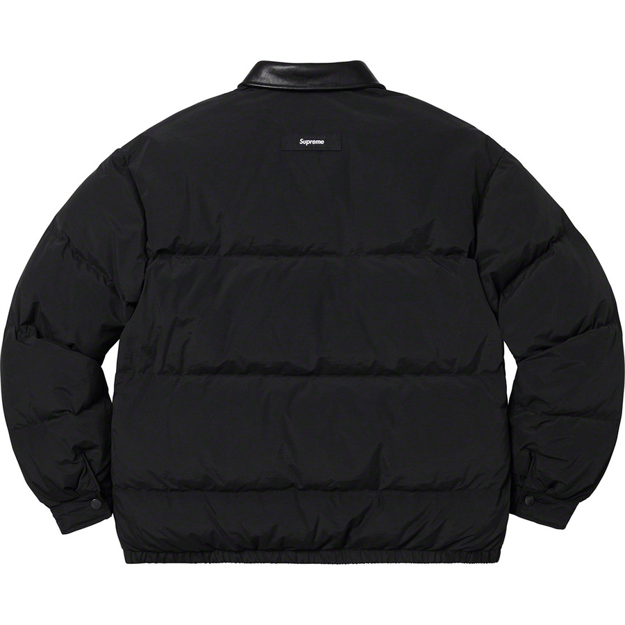 Details on Leather Collar Puffy Jacket Black from fall winter
                                                    2019 (Price is $268)