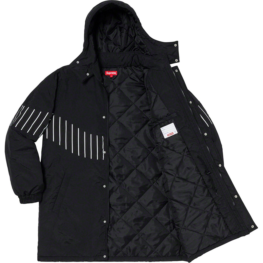 Details on Pinstripe Panel Sports Parka Black from fall winter
                                                    2019 (Price is $238)