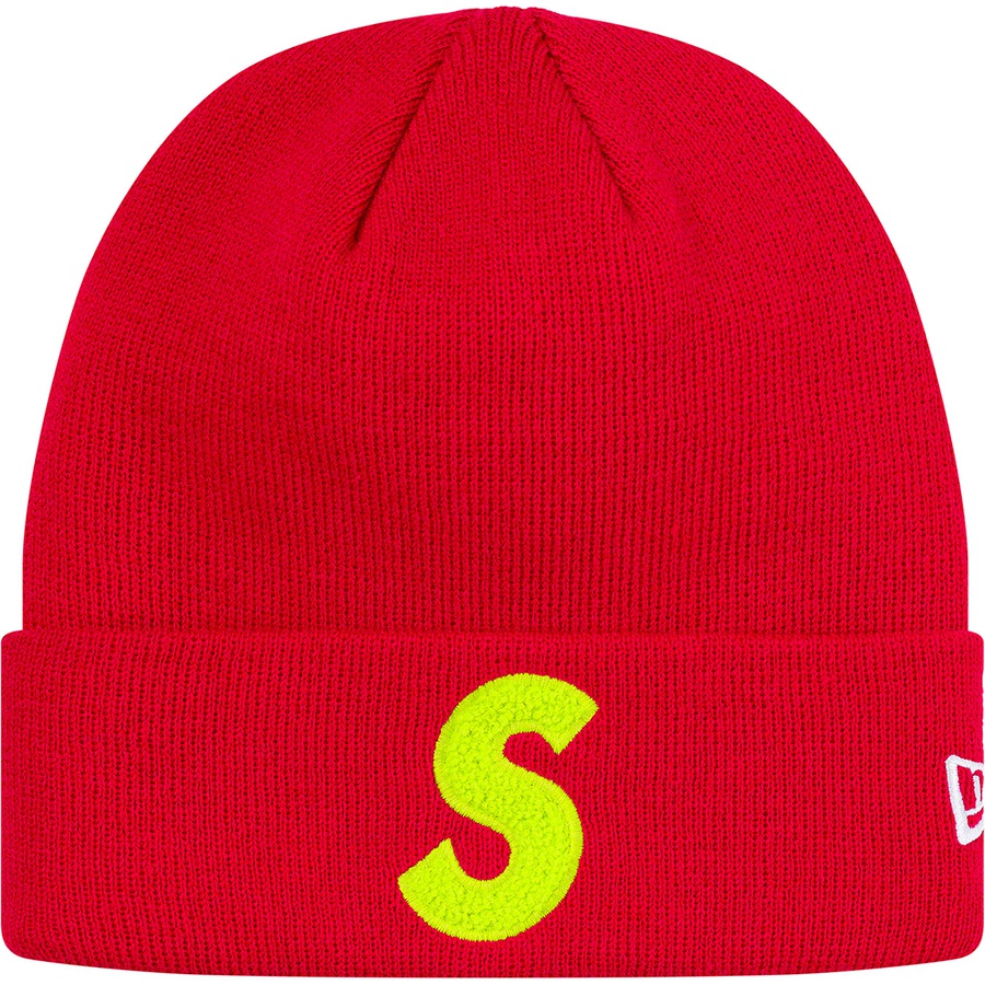 Details on New Era S Logo Beanie Red from fall winter
                                                    2019 (Price is $38)