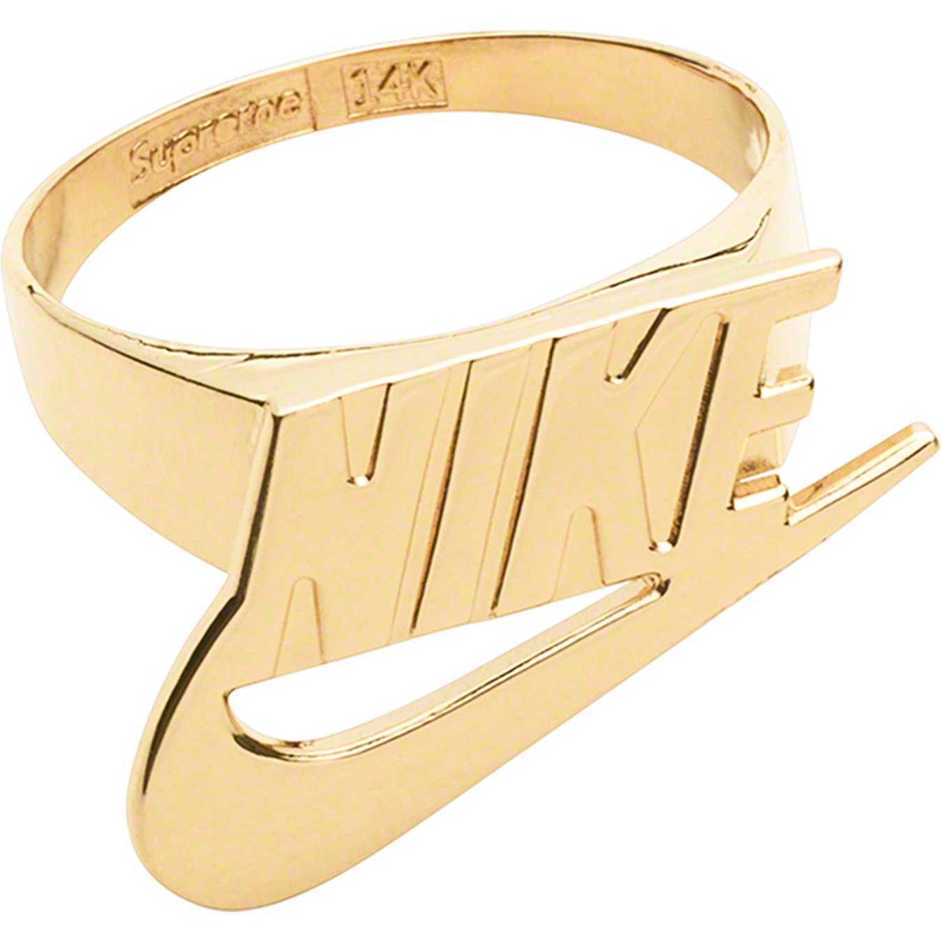 supreme nike 14k gold ring