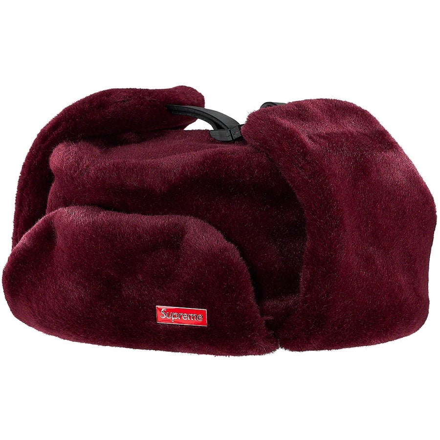 Details on Faux Fur Ushanka Hat Burgundy from fall winter
                                                    2019 (Price is $88)