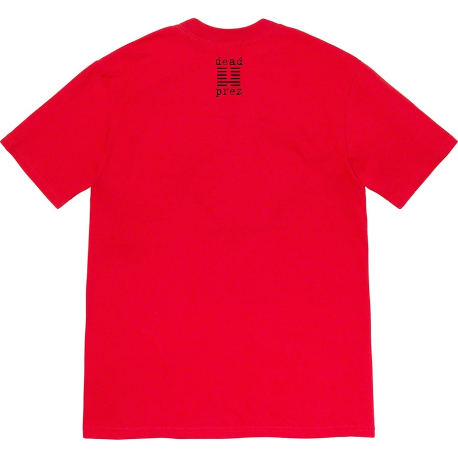 Details on Supreme dead prez RBG Tee Red from fall winter
                                                    2019 (Price is $48)
