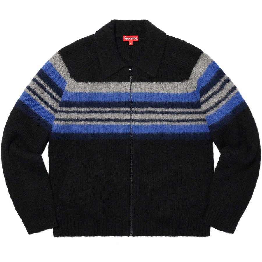 Details on Brushed Wool Zip Up Sweater Black from fall winter
                                                    2019 (Price is $178)