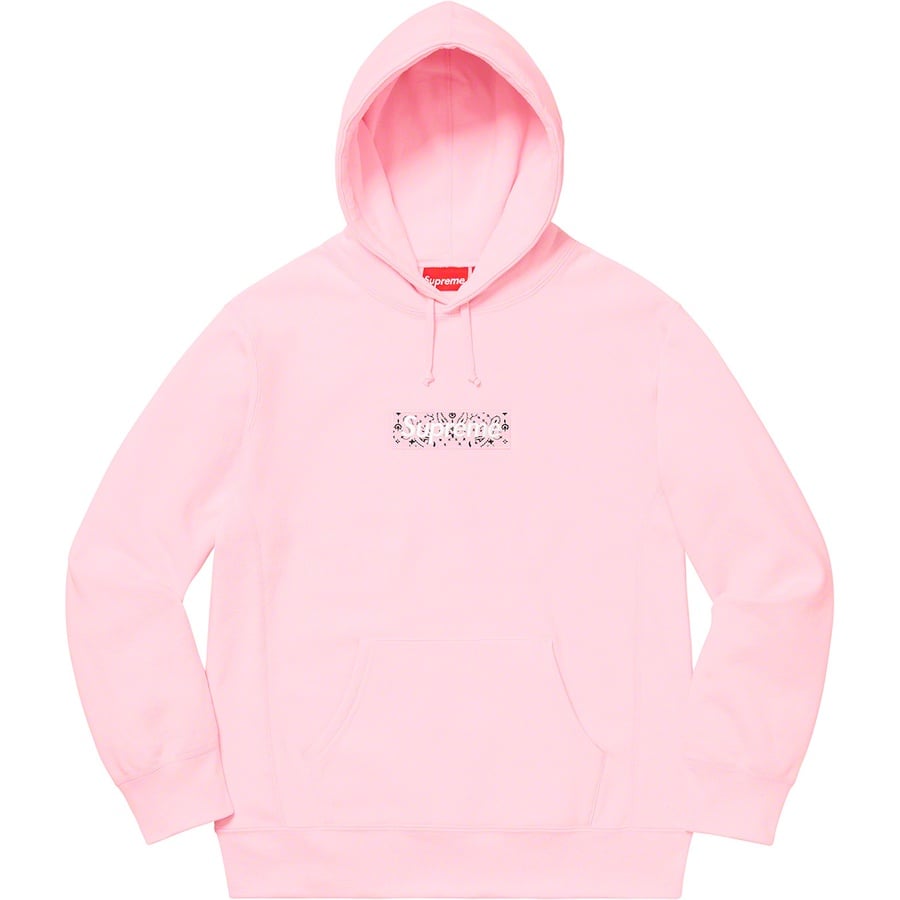 Bandana Box Logo Hooded Sweatshirt Pink
